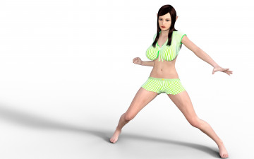 Картинка 3д+графика эльфы+ elves фон взгляд эльфийка