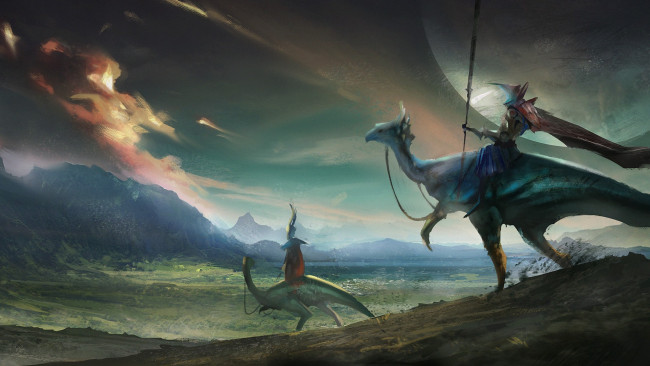 Обои картинки фото фэнтези, существа, арт, don, quixote, kichot, extraterrestrial, дон, кихот, санчо, панса, sancho, panza, фантастика, sci-fi, рисунок, инопланетянин