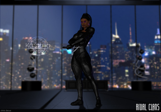 Обои картинки фото 3д графика, фантазия , fantasy, оружие, фон, взгляд, девушка