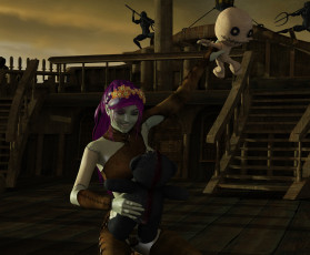 Картинка 3д+графика фантазия+ fantasy девушка взгляд фон