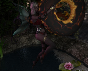 Картинка 3д+графика эльфы+ elves фон взгляд девушка