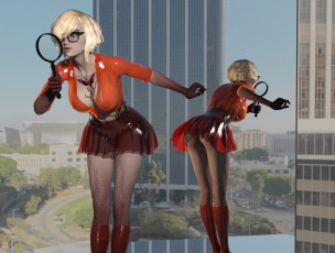 Картинка 3д+графика люди+ people взгляд девушка фон