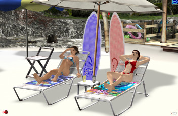 Картинка 3д+графика люди+ people фон взгляд девушки