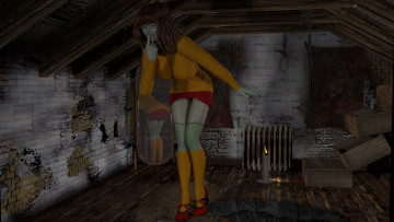 Картинка 3д+графика люди+ people девушка взгляд фон