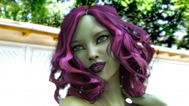 Обои картинки фото 3д графика, портрет , portraits, девушка, взгляд, фон