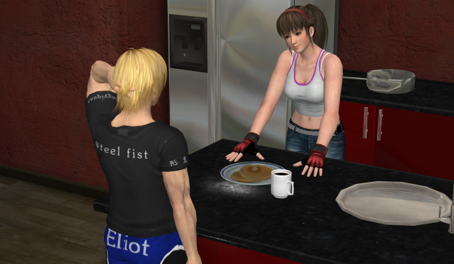 Обои картинки фото 3д графика, люди , people, взгляд, фон, девушки