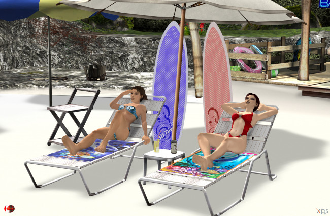 Обои картинки фото 3д графика, люди , people, фон, взгляд, девушки