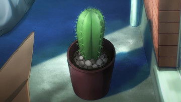 Картинка рисованное цветы кактус