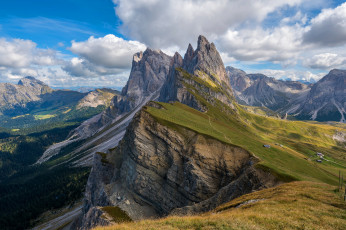 Картинка природа горы дорога осень туман река