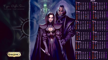 Картинка календари фэнтези женщина оружие взгляд мужчина