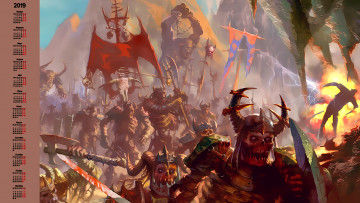 Картинка календари видеоигры сражение битва рога нечисть скелет существо