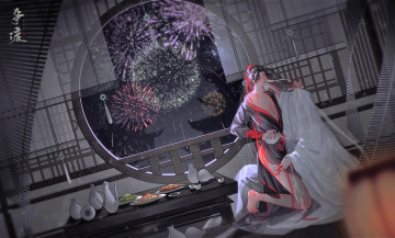 Картинка аниме mo+dao+zu+shi вэй усянь лань ванцзы салют