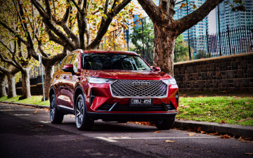 обоя автомобили, haval, h6, 4k, hdr, 2021, года, au, spec, b01, внедорожники, китайский, автомобиль, красный, город