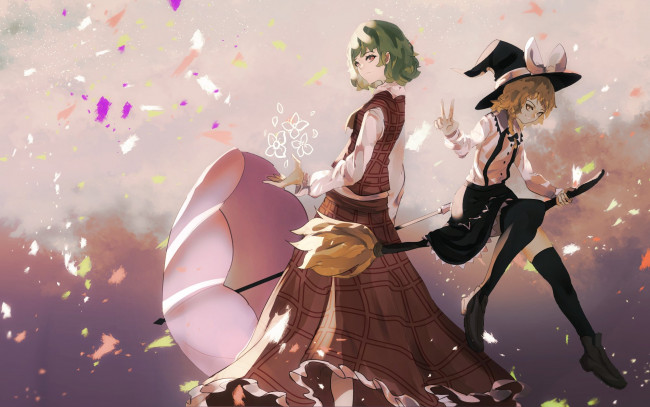 Обои картинки фото аниме, touhou, тоухоу