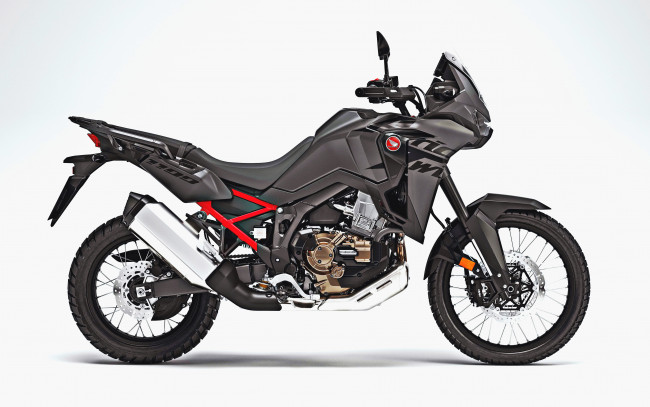 Обои картинки фото мотоциклы, honda, crf1100l, 4k, вид, сбоку, мото, 2022, года, супербайк, японские, хонда