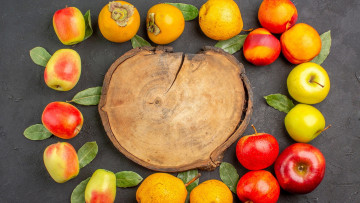 Картинка еда фрукты +ягоды груши яблоки хурма