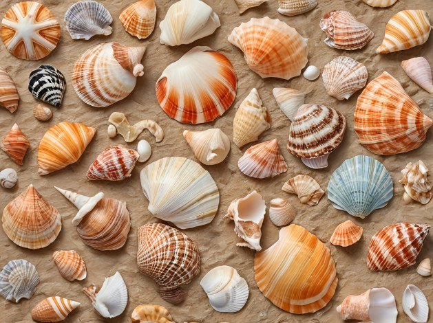 Обои картинки фото разное, ракушки,  кораллы,  декоративные и spa-камни, морские, много