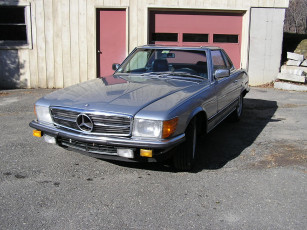 Картинка mercedes 450 sl автомобили benz
