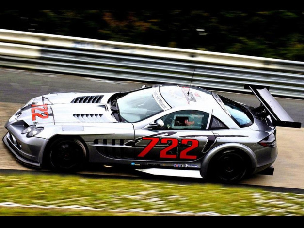 Обои картинки фото 2008, mercedes, benz, slr, 722, gt, автомобили