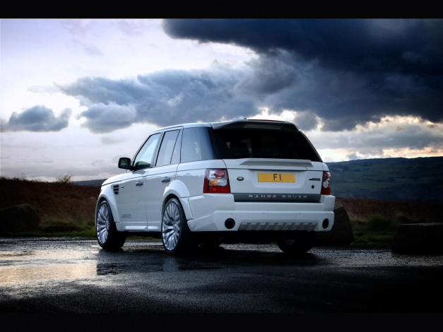 Обои картинки фото 2009, kahn, cosworth, range, rover, автомобили