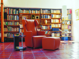 обоя интерьер, кабинет, библиотека, офис