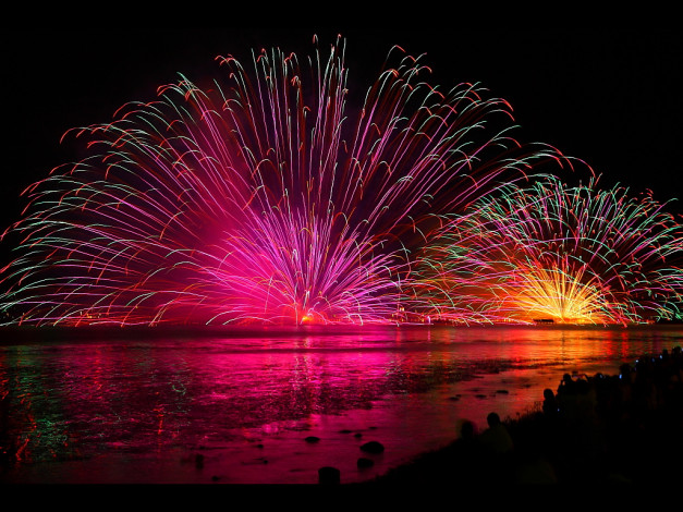 Обои картинки фото разное, салюты, фейерверки