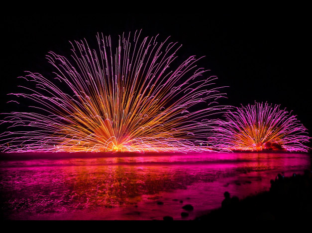 Обои картинки фото разное, салюты, фейерверки