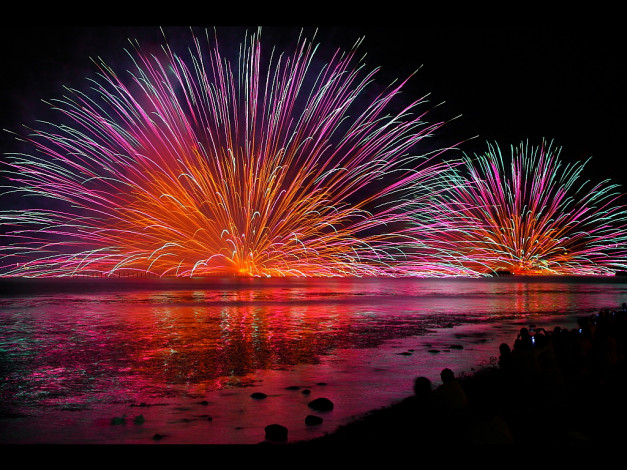 Обои картинки фото разное, салюты, фейерверки