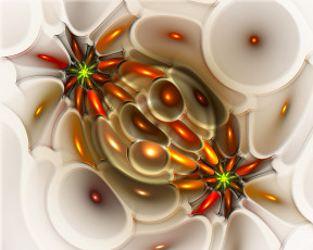 Картинка 3д графика fractal фракталы фон абстракция