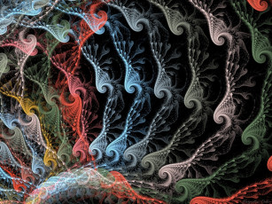 Картинка 3д графика fractal фракталы абстракция узор