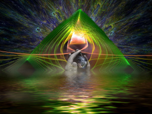 Картинка 3д графика fractal фракталы абстракция фон