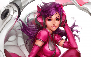 Картинка фэнтези девушки наушники