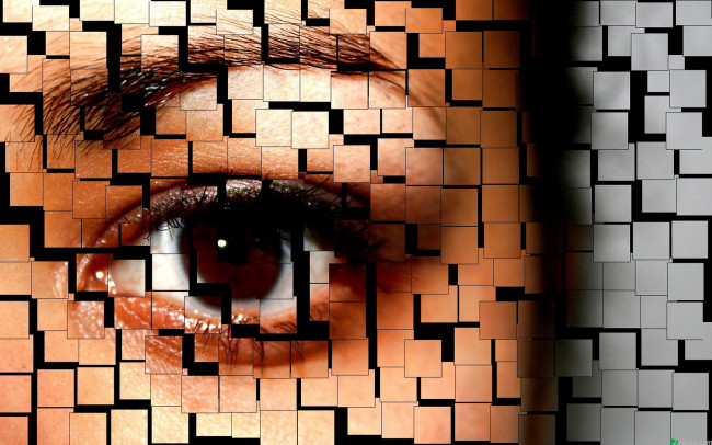 Обои картинки фото разное, глаза, глаз, квадраты