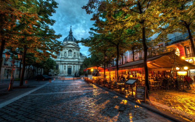 Обои картинки фото place, de, la, sorbonne, paris, france, города, париж, франция