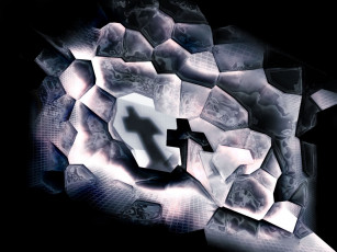 Картинка 3д графика abstract абстракции тень крест