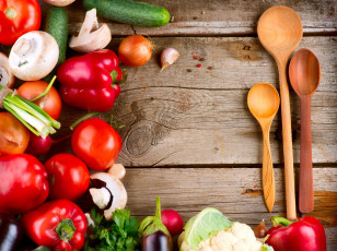 Картинка еда овощи грибы перец томаты помидоры