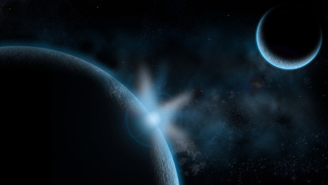 Обои картинки фото космос, арт, планеты