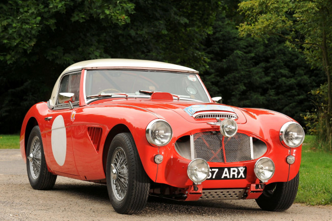 Обои картинки фото austin, healey, 3000, 1962, автомобили, healy, ретро