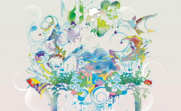 Картинка векторная+графика животные