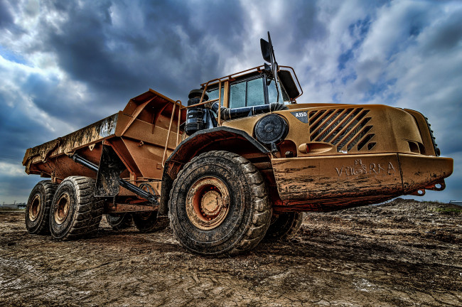 Обои картинки фото техника, строительная техника, трактор, поле