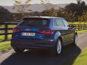 Картинка автомобили audi a3 sportback 2-0 tdi au-spec 8v 2013г синий
