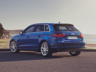 Картинка автомобили audi a3 sportback 2-0 tdi au-spec 8v 2013г синий