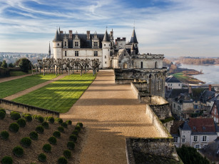 Картинка ch& 226 teau+d`amboise +france города замки+франции замок парк