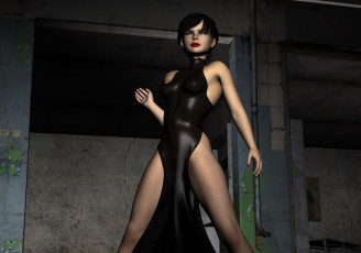 обоя 3д графика, люди , people, платье, фон, взгляд, девушка