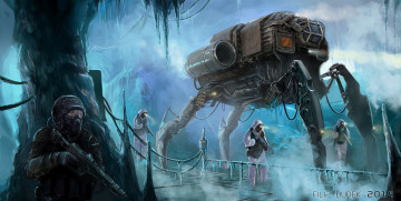 Картинка filip+dudek фэнтези роботы +киборги +механизмы будущее патруль солдаты люди робот мир иной