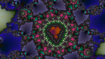 Картинка 3д+графика фракталы+ fractal цвета фон узор