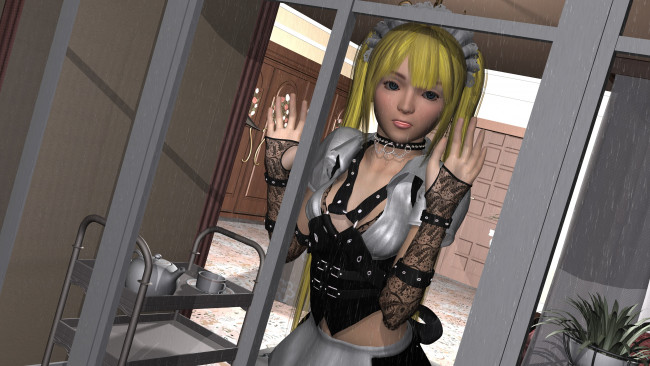 Обои картинки фото 3д графика, аниме , anime, девушка, взгляд, фон