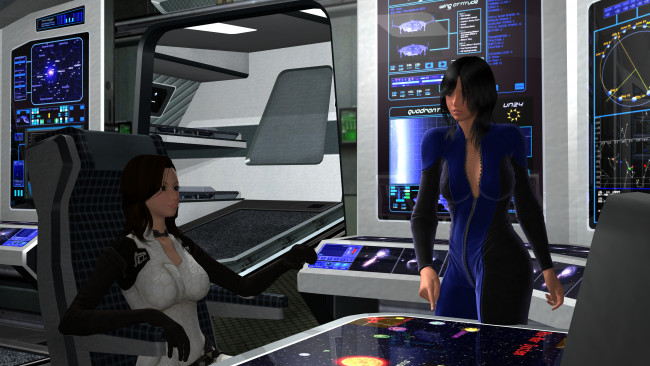 Обои картинки фото 3д графика, фантазия , fantasy, девушки, взгляд, фон