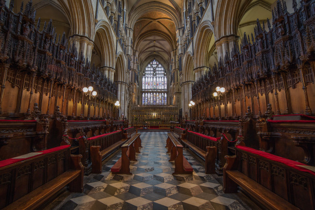 Обои картинки фото интерьер, убранство,  роспись храма, собор