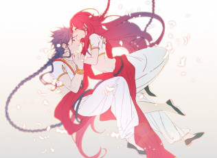 Картинка аниме magi+the+labyrinth+of+magic романтика